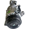 Wicked Wrench Motorsports Gen V swap L87 style AC compressor top front view layout on a shop bench